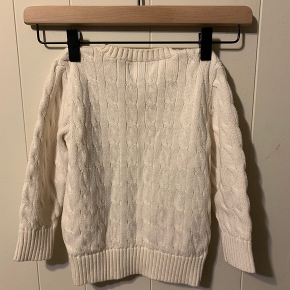 Polo Ralph Lauren cream cable knit sweater. - Picture 2 of 3